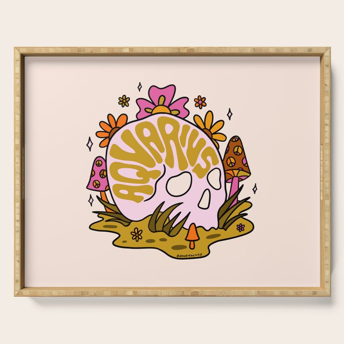 Aquarius Skull Serving Tray Gallery Image 1