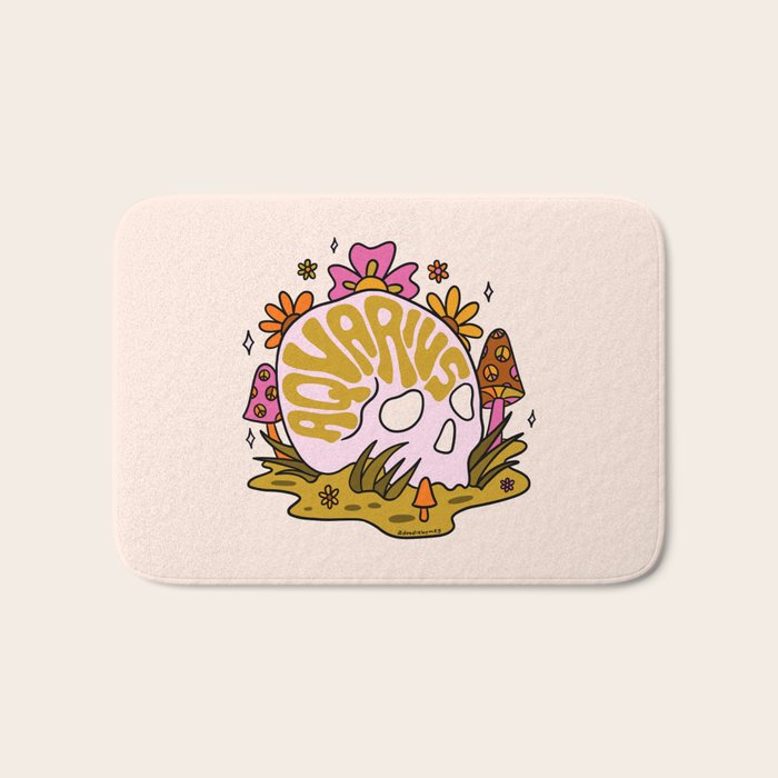 Aquarius Skull Bath Mat Gallery Image 1