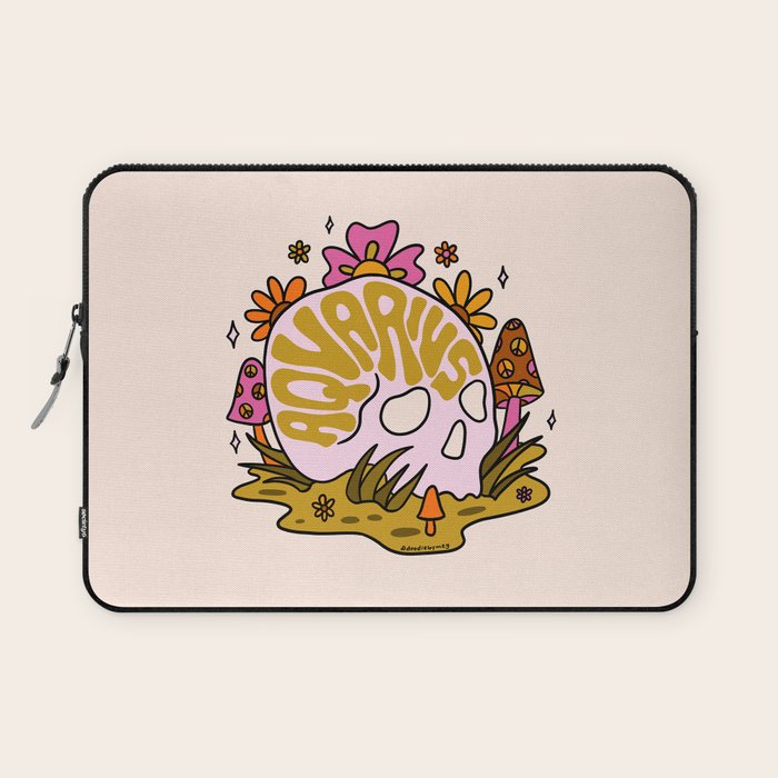 Aquarius Skull Laptop Sleeve Gallery Image 1