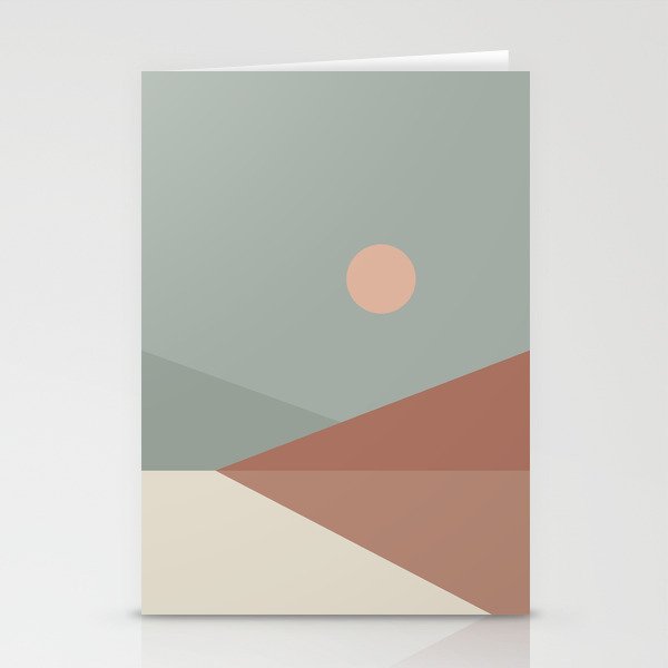Geometric Landscape 04 Stationery Card Gallery Image 2