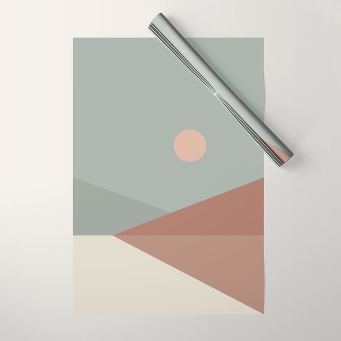 Geometric Landscape 04 Wrapping Paper Gallery Image 1