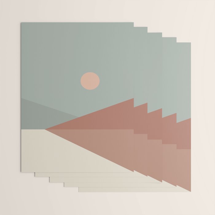 Geometric Landscape 04 Wrapping Paper Gallery Image 3