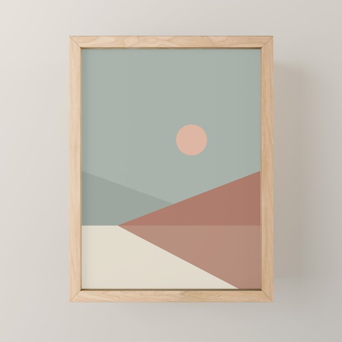 Geometric Landscape 04 Mini Art Print Gallery Image 1