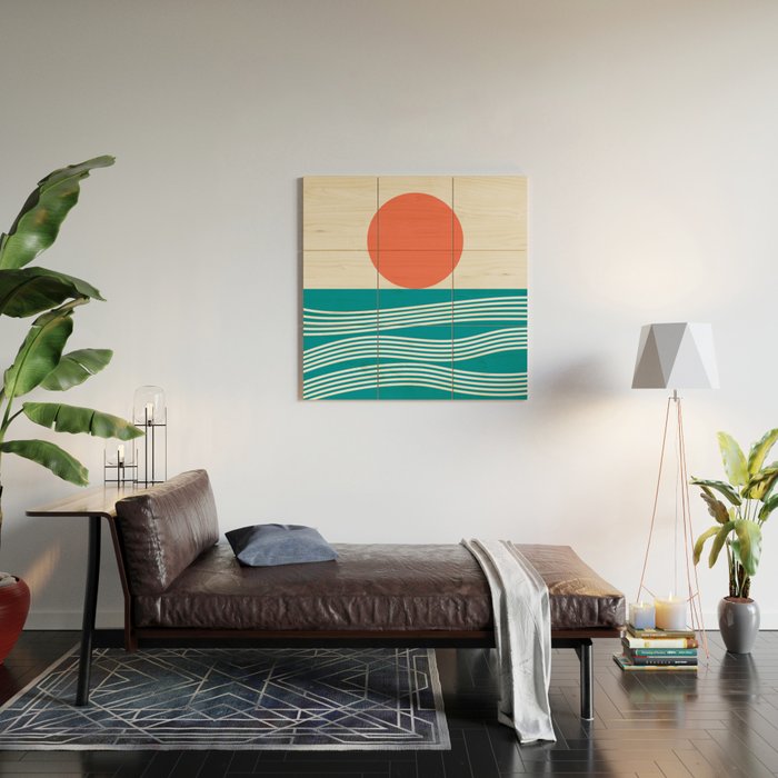 Abstract Landscape 16A Wood Wall Art Gallery Image 2