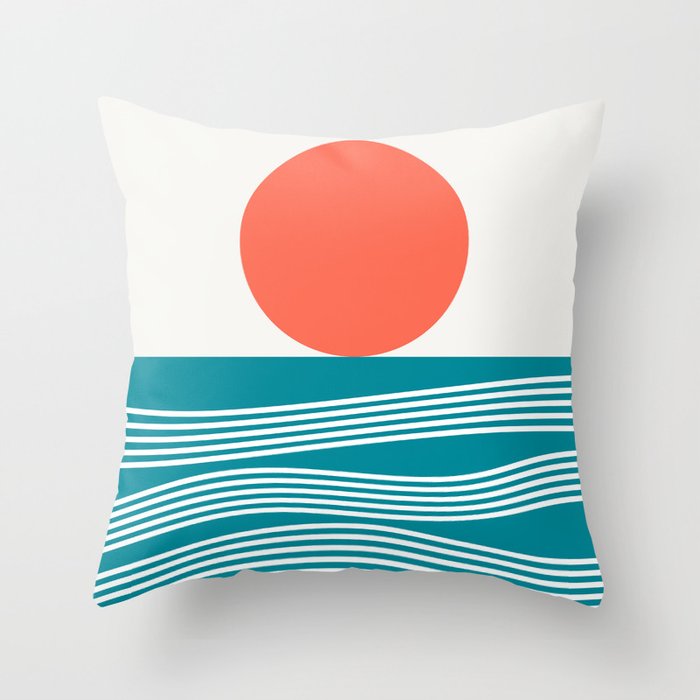 Abstract Landscape 16A Throw Pillow Gallery Image 1