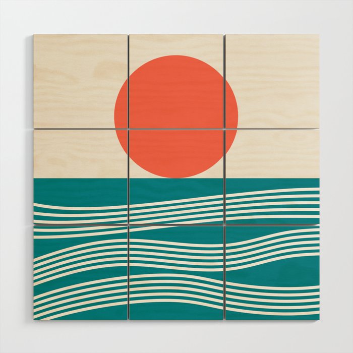 Abstract Landscape 16A Wood Wall Art Gallery Image 1