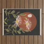 Abstract Florals 4 Outdoor Rug Gallery Image 1