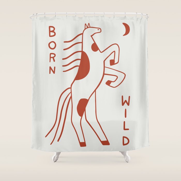 Born Wild  Shower Curtain Gallery Image 1