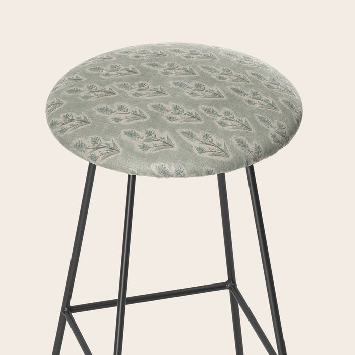 Indian Paintbrush - dusty light blue Stool Gallery Image 2