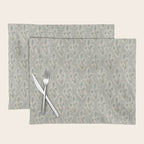 Indian Paintbrush - dusty light blue Placemat Gallery Image 1