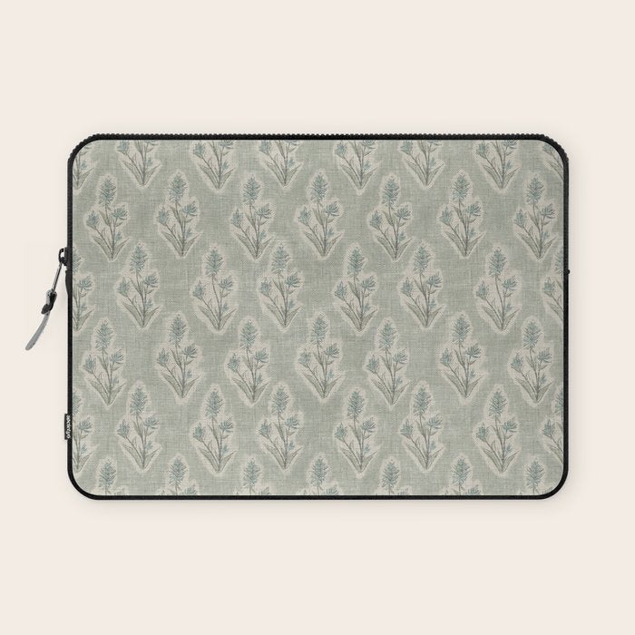 Indian Paintbrush - dusty light blue Laptop Sleeve Gallery Image 1