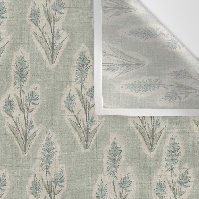 Indian Paintbrush - dusty light blue Wall Tapestry Gallery Image 3