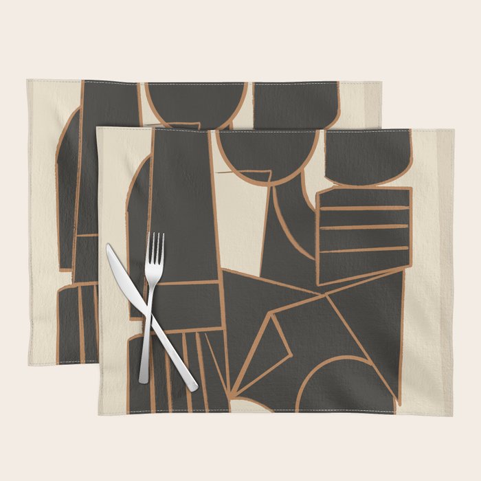 Abstract Line Shapes 10 Placemat Gallery Image 1