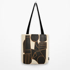 Abstract Line Shapes 10 Tote Bag Gallery Image 2