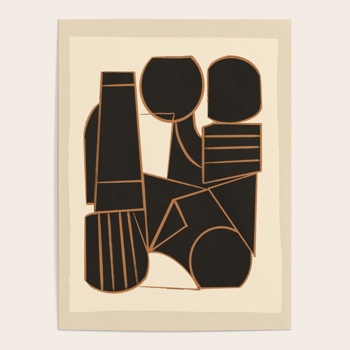 Abstract Line Shapes 10 Poster Gallery Image 4