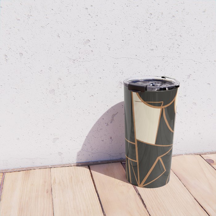 Abstract Line Shapes 10 Travel Mug Gallery Image 4