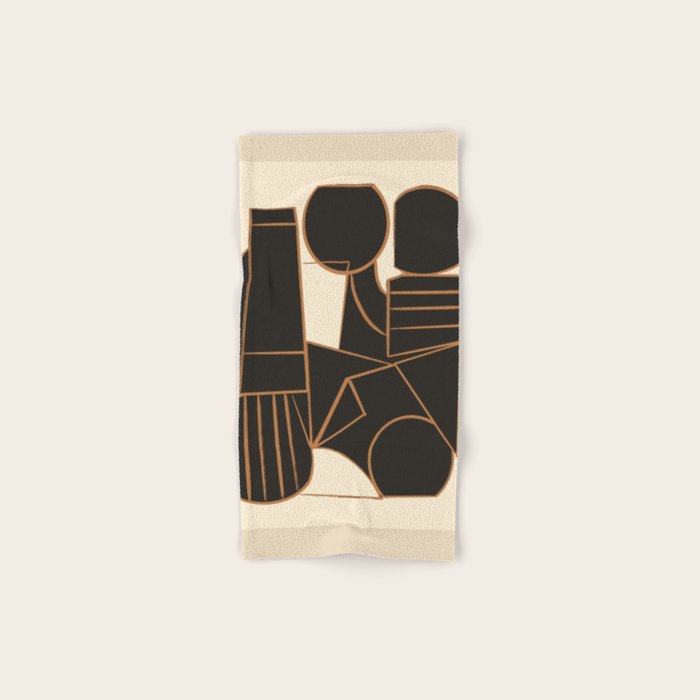 Abstract Line Shapes 10 Bath Towel Gallery Image 1