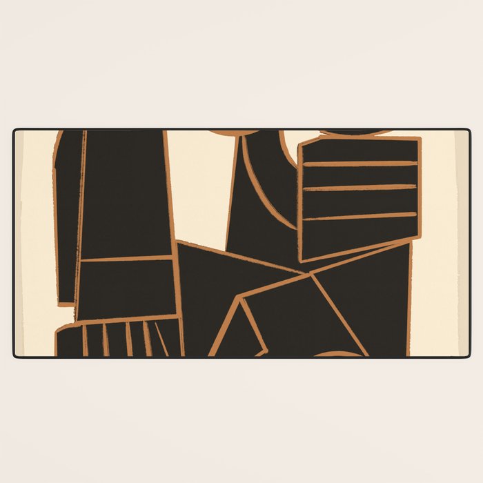 Abstract Line Shapes 10 Desk Mat Gallery Image 3