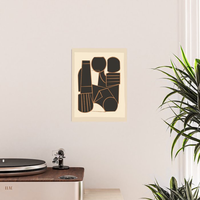 Abstract Line Shapes 10 Poster Gallery Image 2