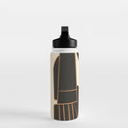 Abstract Line Shapes 10 Water Bottle Gallery Image 3