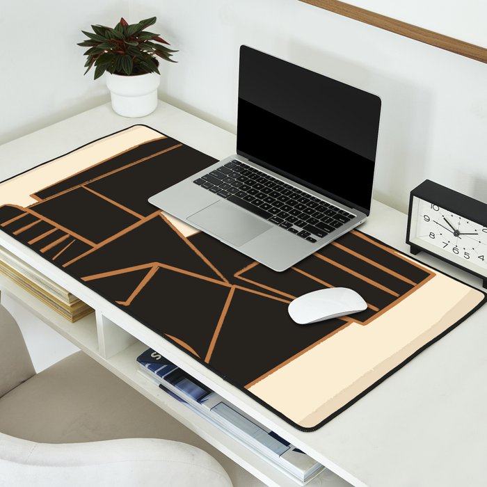 Abstract Line Shapes 10 Desk Mat Gallery Image 2