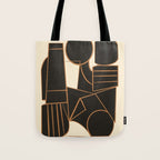 Abstract Line Shapes 10 Tote Bag Gallery Image 1