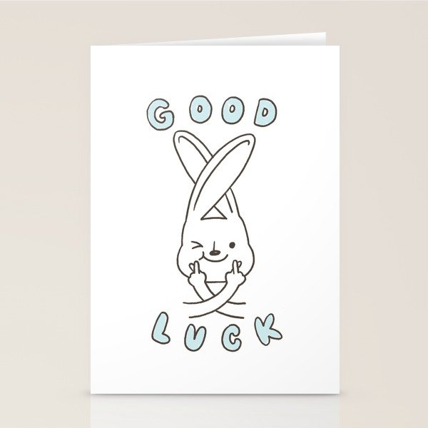 Finger Crossed, Good Luck Stationery Card Gallery Image 2