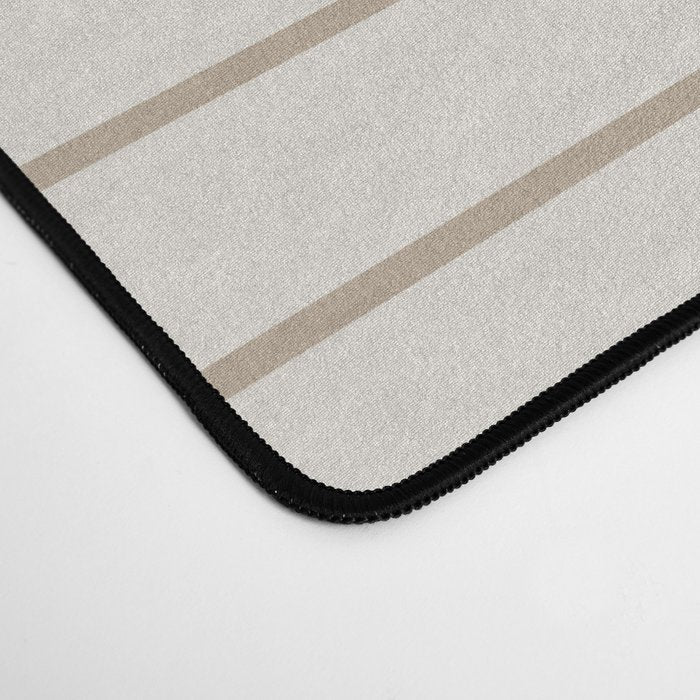 Minimal Line Curvature V Natural Neutral Mid Century Modern Arch Abstract Desk Mat Gallery Image 4