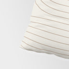 Minimal Line Curvature V Natural Neutral Mid Century Modern Arch Abstract Pillow Sham Gallery Image 4