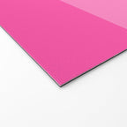 Hot Pink Color Block Minimalist Maximalist Solid Stripe Pattern Welcome Mat Gallery Image 2