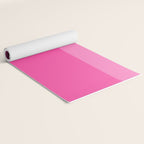 Hot Pink Color Block Minimalist Maximalist Solid Stripe Pattern Yoga Mat Gallery Image 2