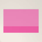 Hot Pink Color Block Minimalist Maximalist Solid Stripe Pattern Welcome Mat Gallery Image 1