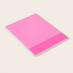 Hot Pink Color Block Minimalist Maximalist Solid Stripe Pattern Notebook Gallery Image 3