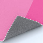 Hot Pink Color Block Minimalist Maximalist Solid Stripe Pattern Rug Gallery Image 4