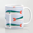 Large Sardines Pattern Coffee Mug Gallery Image 1