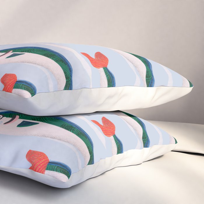 Large Sardines Pattern Pillow Sham Gallery Image 3