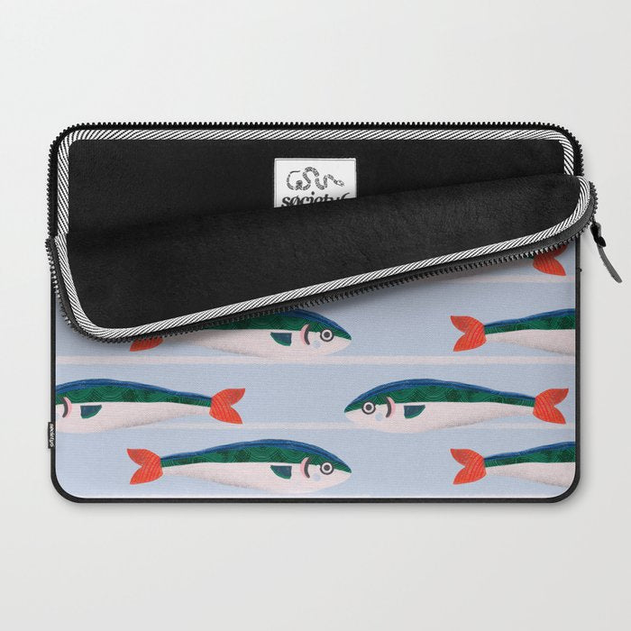Large Sardines Pattern Laptop Sleeve Gallery Image 2