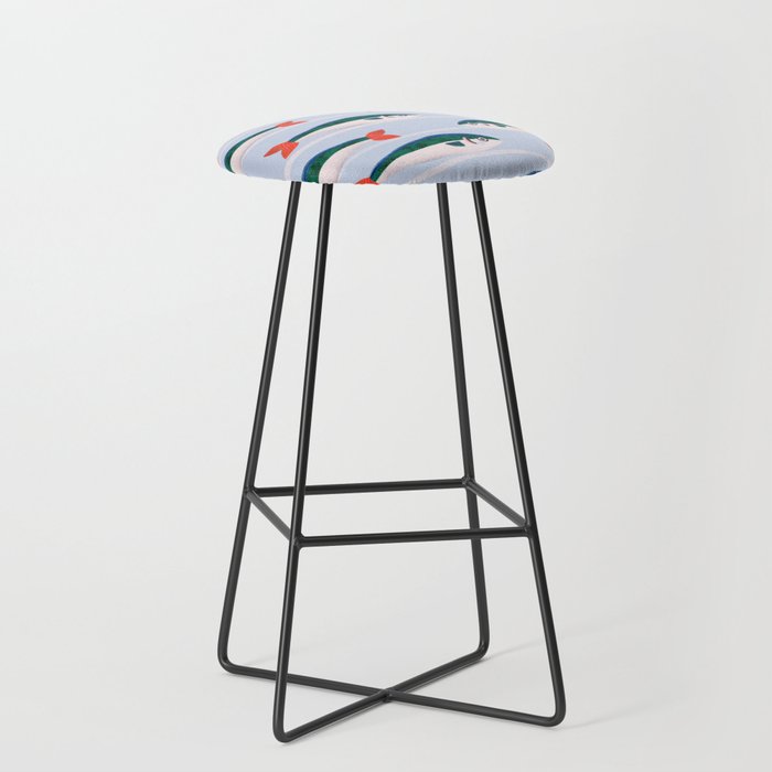 Large Sardines Pattern Stool Gallery Image 1