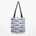 Large Sardines Pattern Tote Bag Gallery Image 2