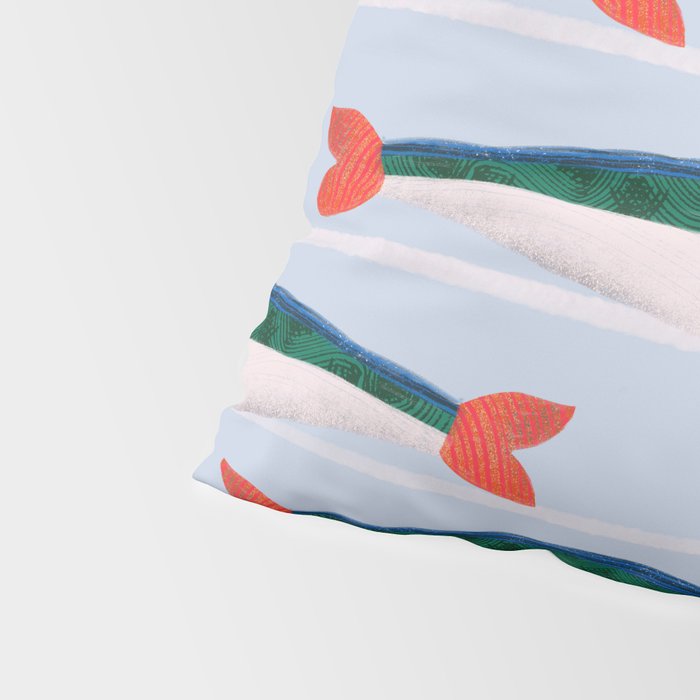 Large Sardines Pattern Pillow Sham Gallery Image 4