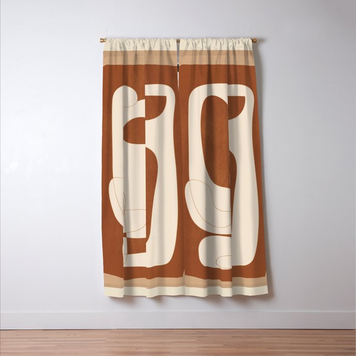 Abstract Geometry 2 Window Curtain Gallery Image 3