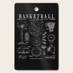 Basketball Old Vintage Patent Drawing Print Cutting Board Gallery Image 1