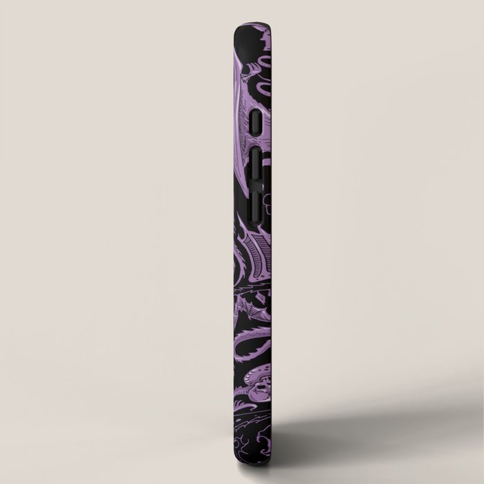 Bats and Beasts (Purple) iPhone Case Gallery Image 2