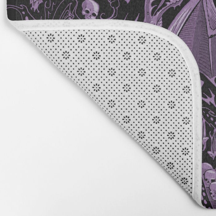 Bats and Beasts (Purple) Bath Mat Gallery Image 2