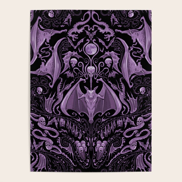 Bats and Beasts (Purple) Poster Gallery Image 1