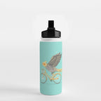 Cockatiel on a Bicycle Water Bottle Gallery Image 2