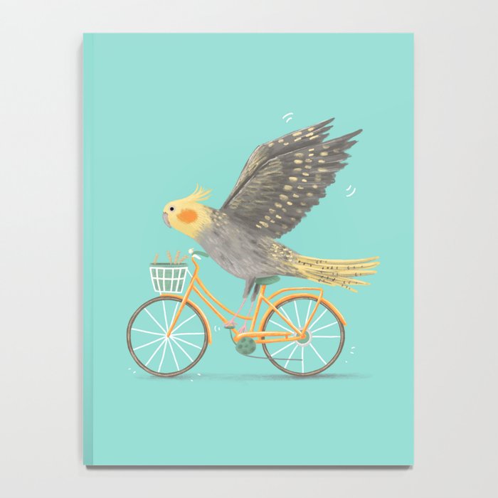 Cockatiel on a Bicycle Notebook Gallery Image 4