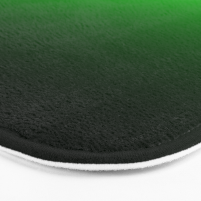 Black Lime Green Neon Nights Ombre Bath Mat Gallery Image 3