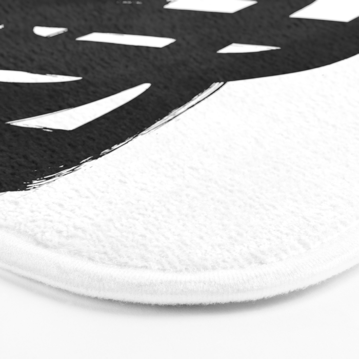 A Heavy Thought White Background Bath Mat Gallery Image 3