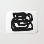 A Heavy Thought White Background Bath Mat Gallery Image 1
